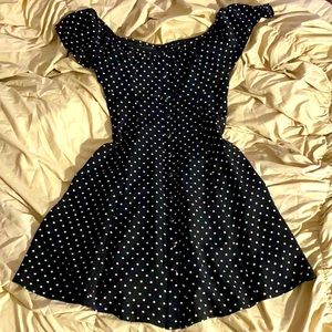 Polka-dot Button up dress